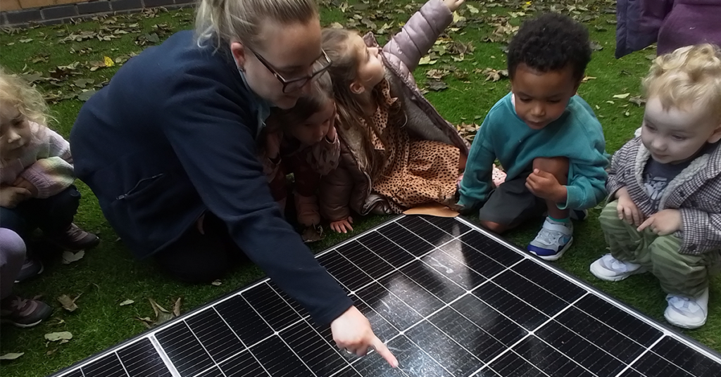 solar panels at nursery