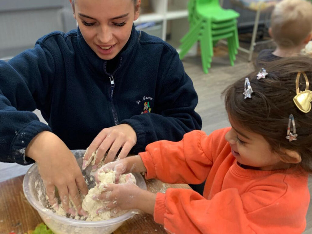 st_georges_nursery_playdough_making